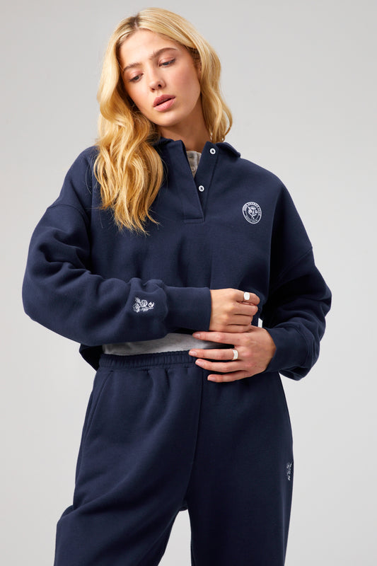 Flower Crop Rugby - Midnight Blue