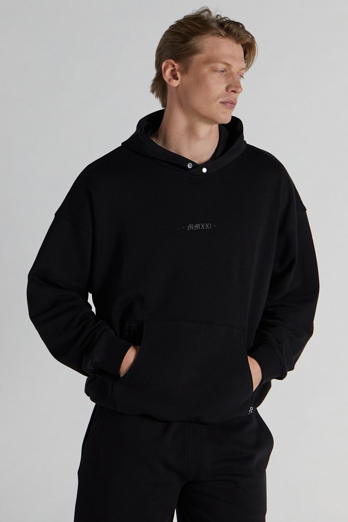 Gothic Hoodie - Jet Black