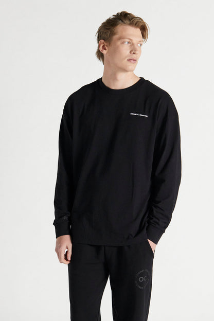 Scripture Long Sleeve T-shirt - Jet Black