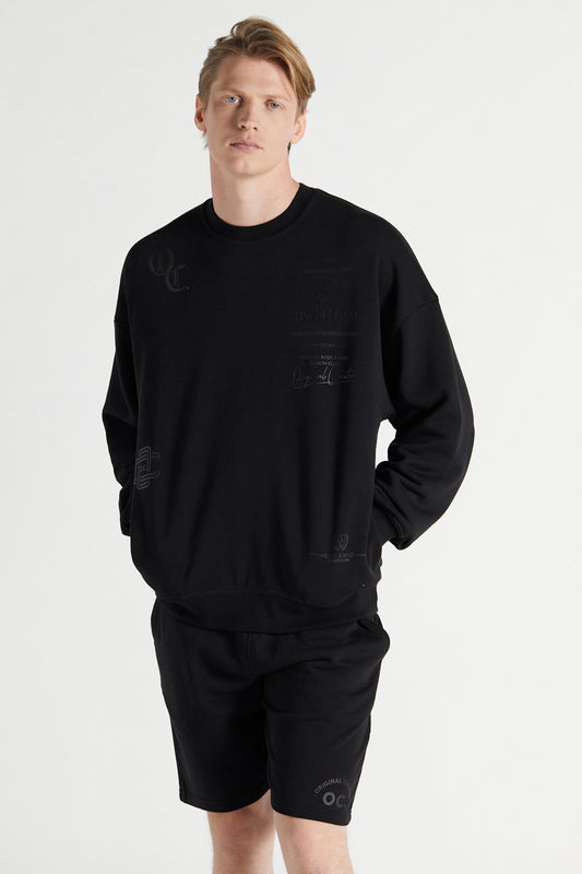 Health Club Sweatshirt - Jet Black