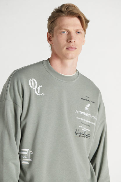 Health Club Sweatshirt - Mineral Green