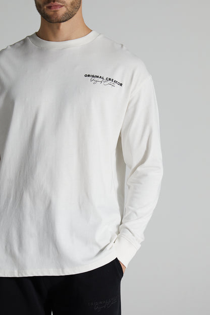 Original Long Sleeve T-Shirt - Paper White