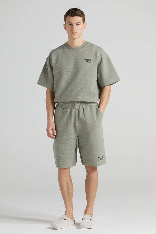 Slouchy Basketball Shorts - Slate Green