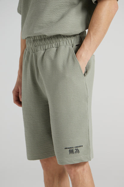 Slouchy Basketball Shorts - Slate Green