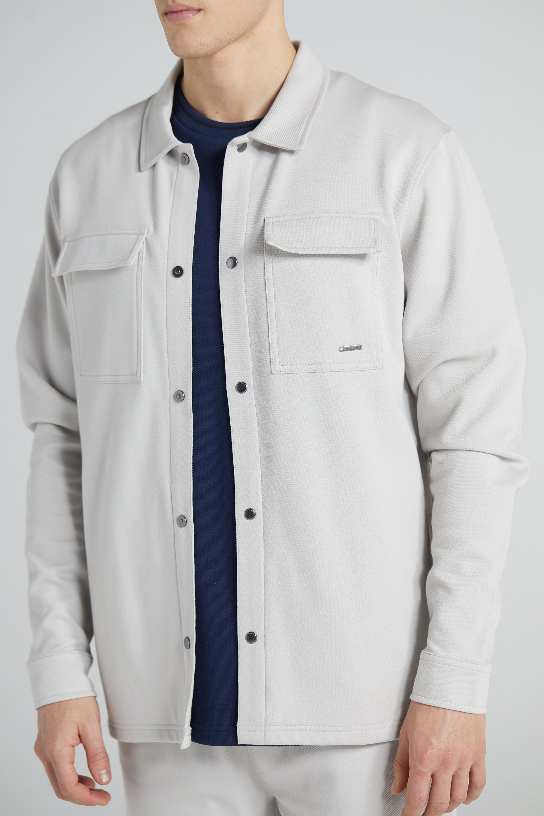 Jersey Twill Shacket - Steel Grey – Original Creator