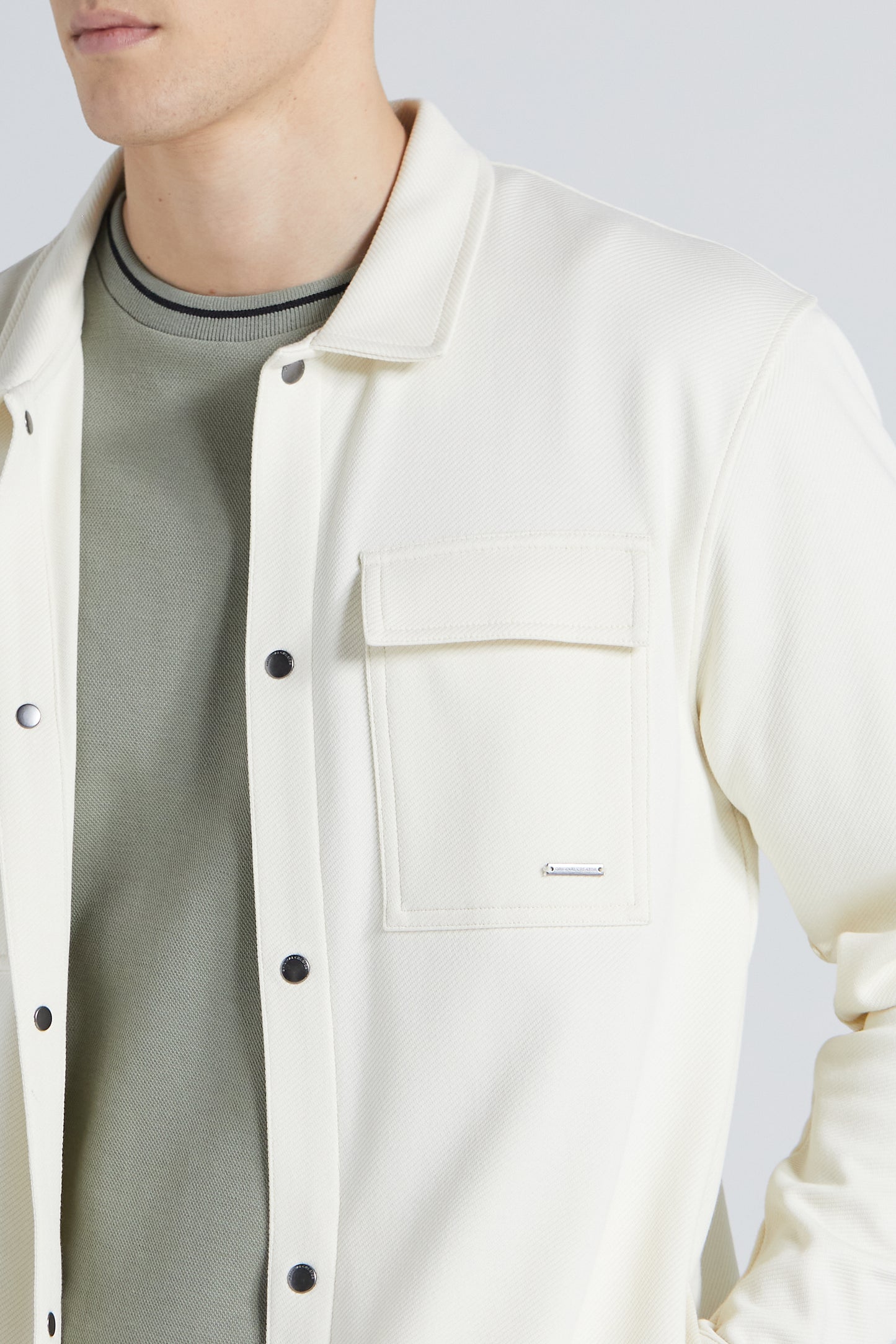 Jersey Twill Shacket - Off White – Original Creator