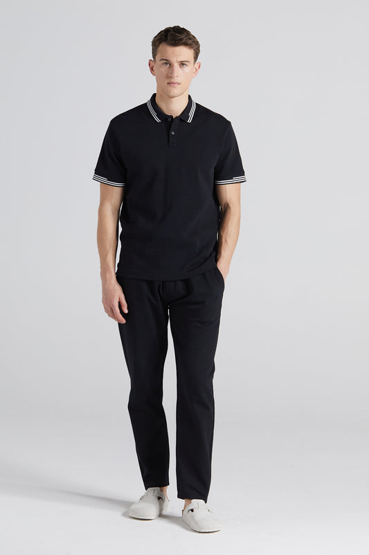 Essential Pique Polo Shirt - Jet Black