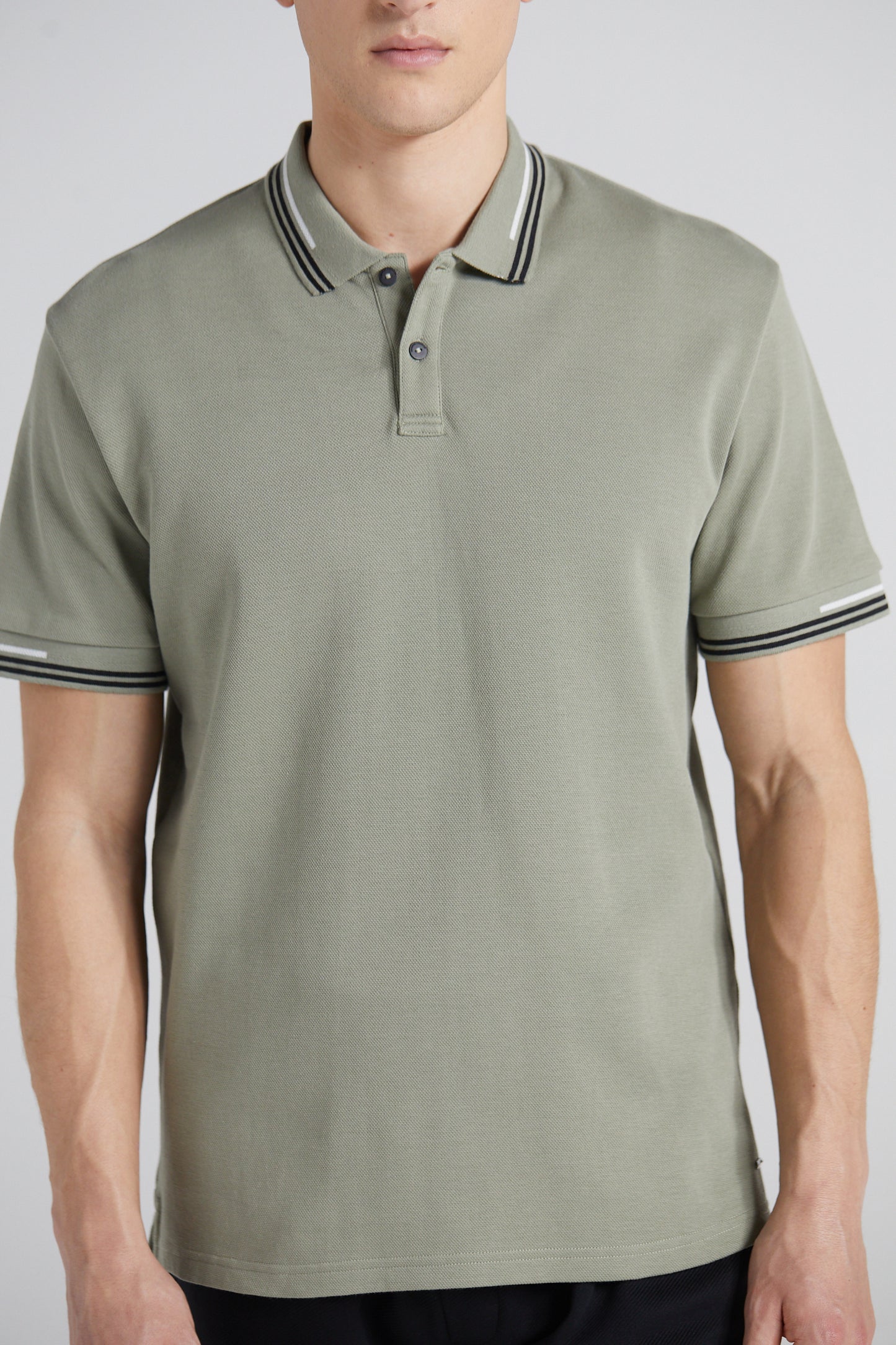 Essential Pique Polo Shirt - Slate Green