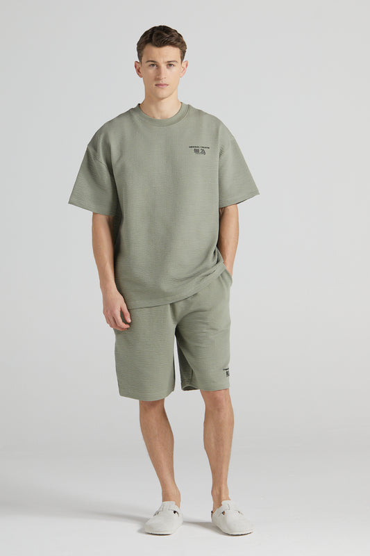 Slouchy Travel T-Shirt - Slate Green