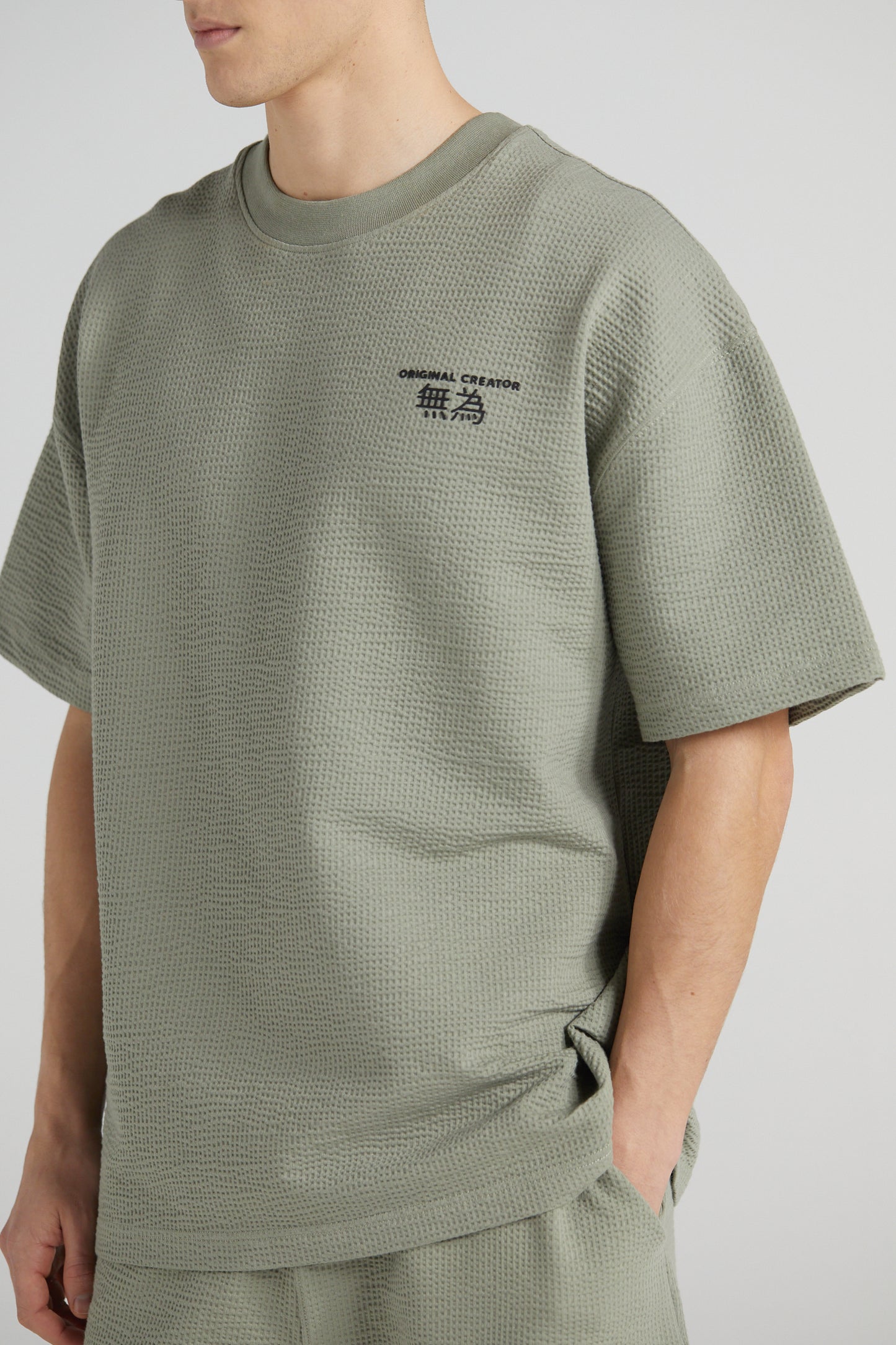 Slouchy Travel T-Shirt - Slate Green