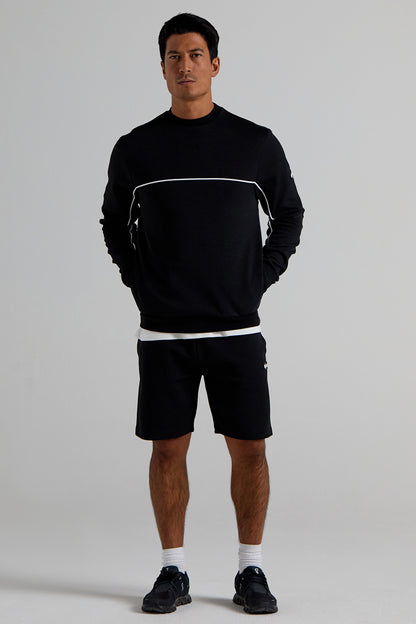 Sports Sweatshirt - Jet Black