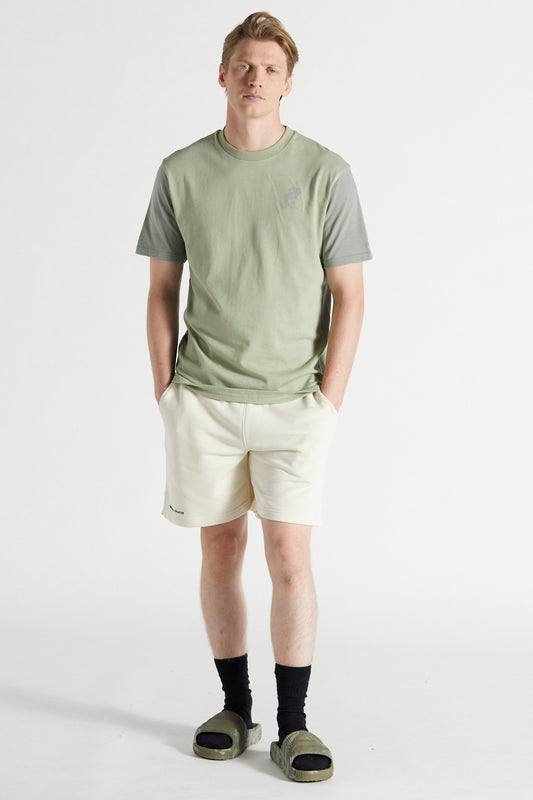 Colour Block T-shirt - Laurel Green