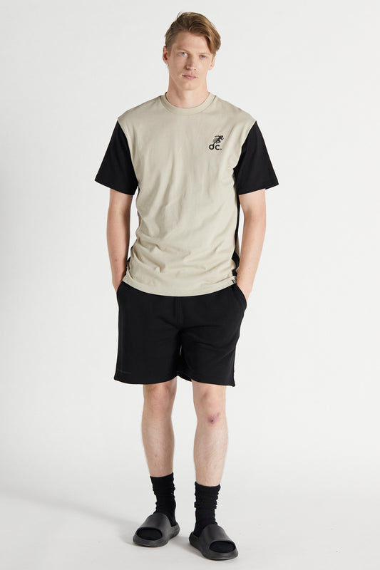 Colour Block T-shirt - Sand Stone