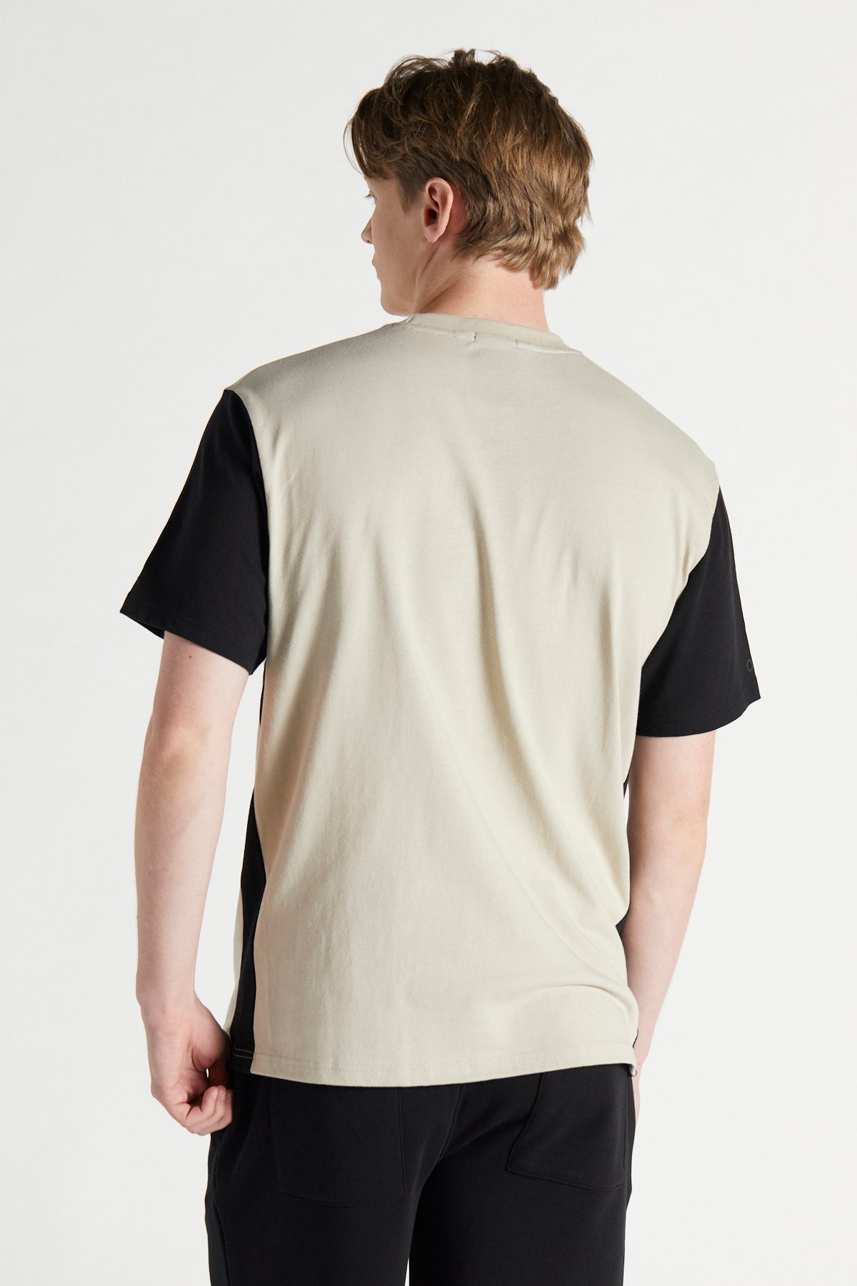 Colour Block T-shirt - Sand Stone