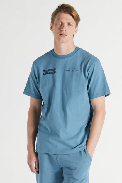 Progress T-shirt - Cerulean Blue