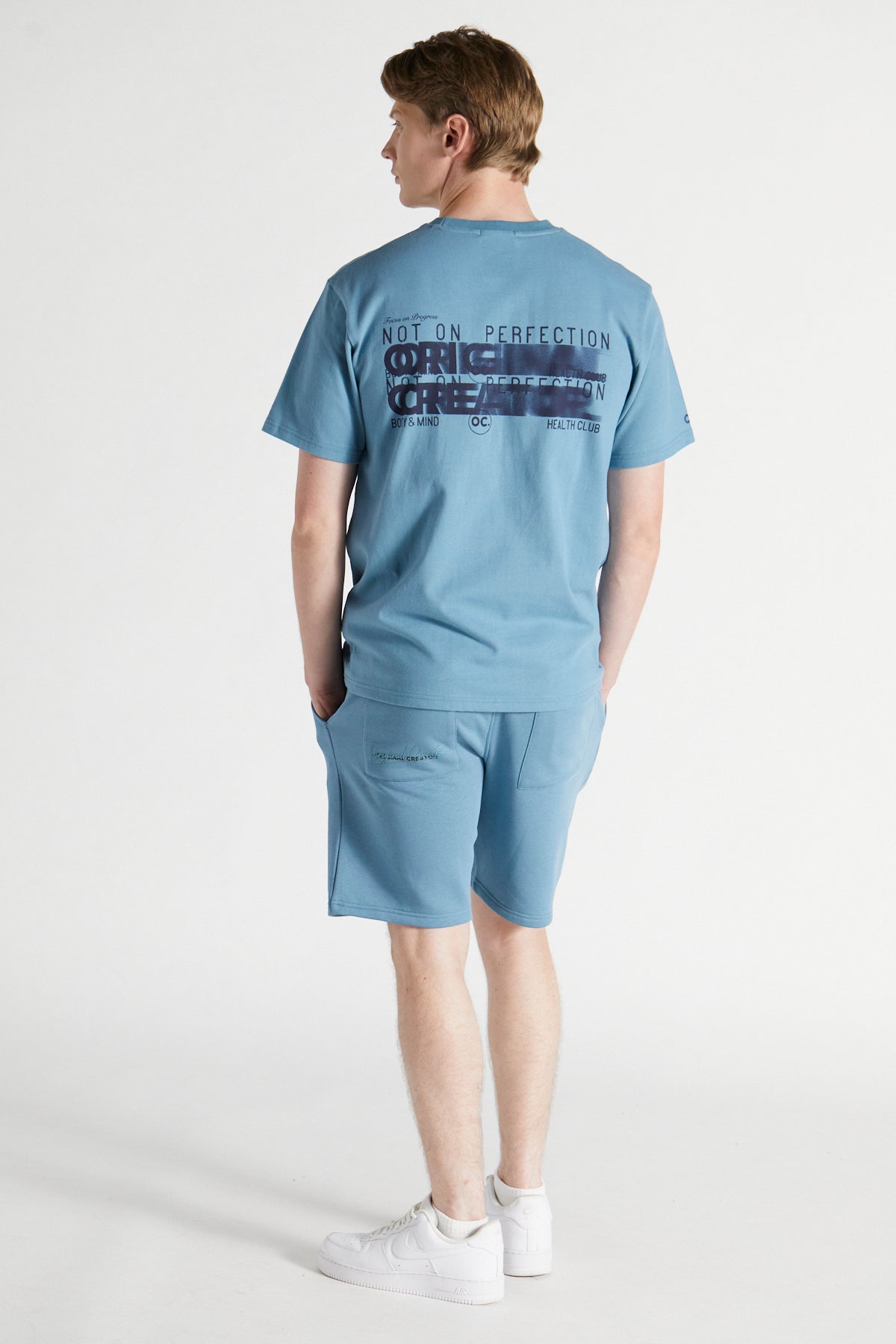 Progress T-shirt - Cerulean Blue