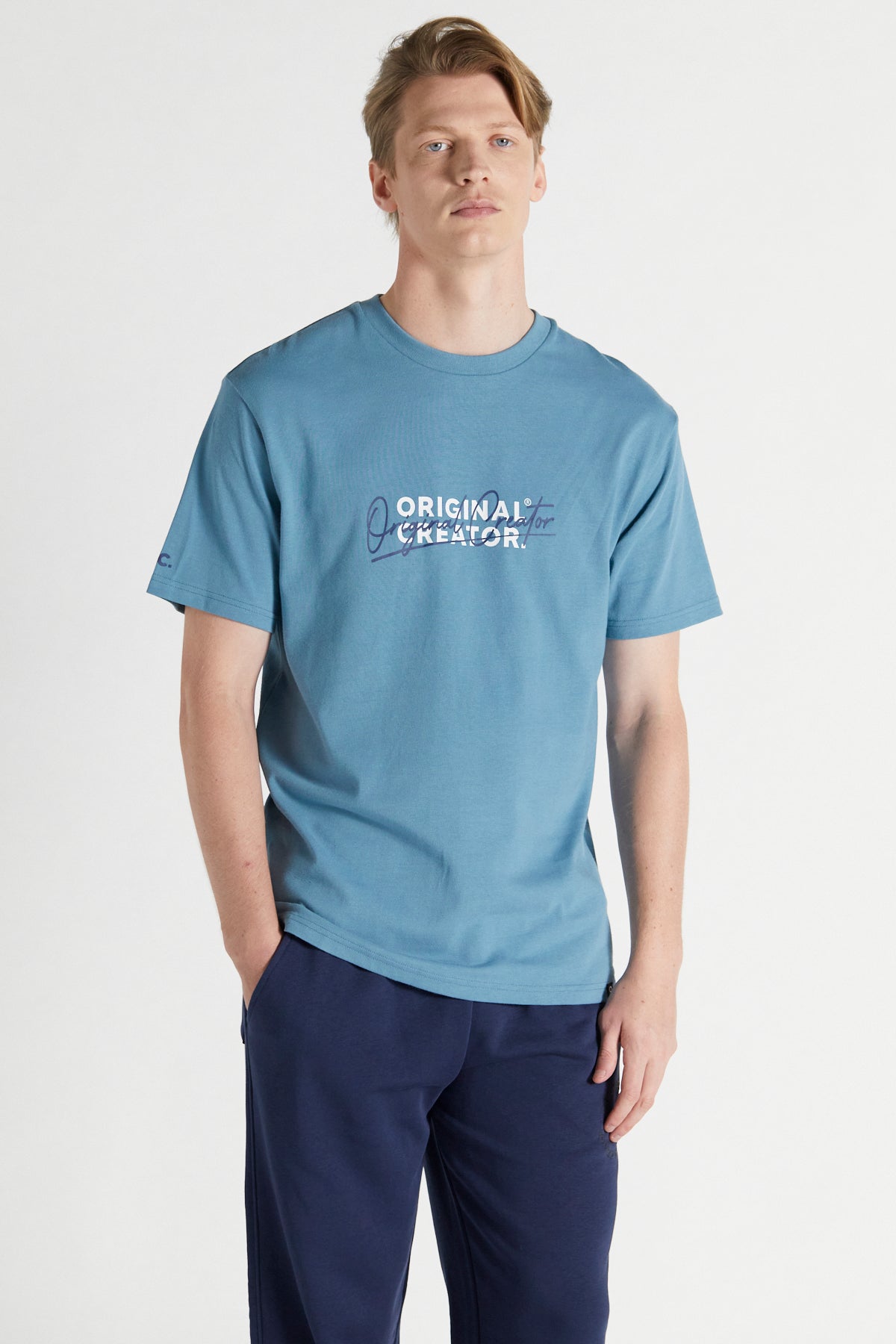 Scripture T-shirt - Cerulean Blue