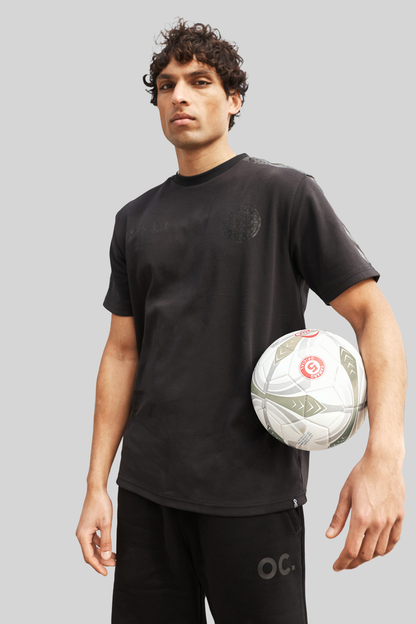 Football T-shirt - Jet Black
