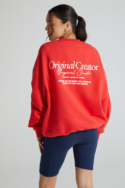 Creator Sweatshirt - Poppy Red