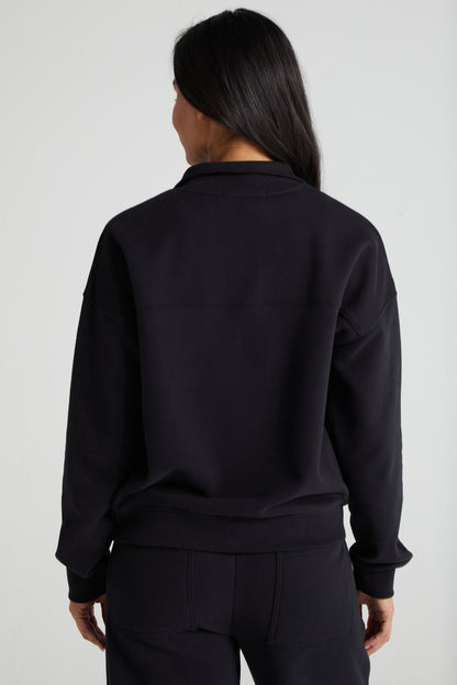 Classic Half Zip - Jet Black