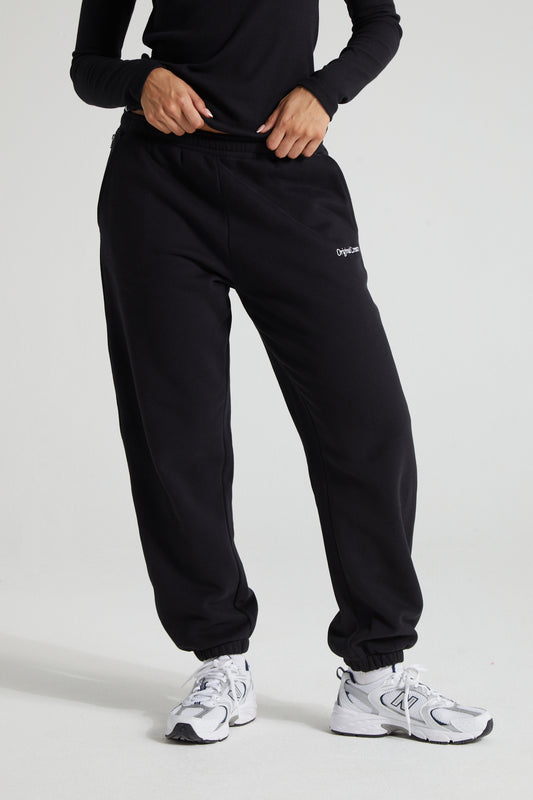 Classic Cuffed Joggers - Jet Black