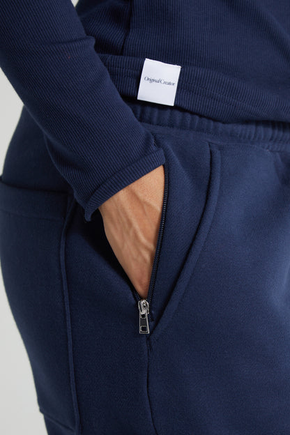 Classic Cuffed Joggers - Midnight Blue