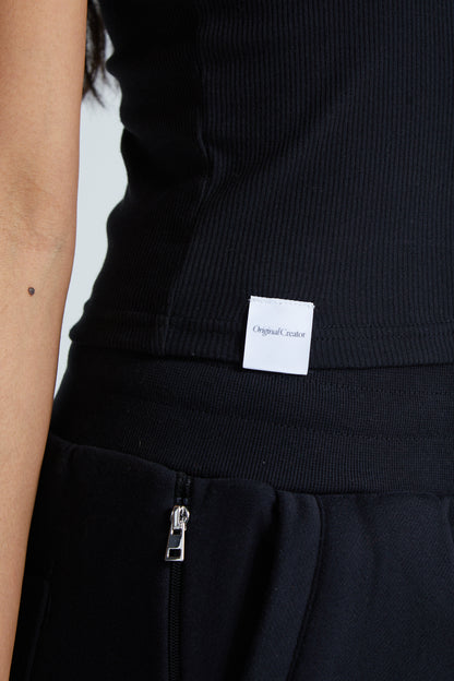 Slim Fit Cami - Jet Black