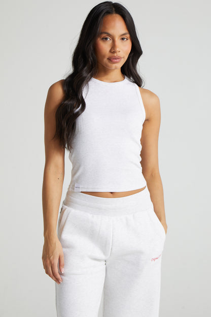 Slim Fit Cami - White Marl