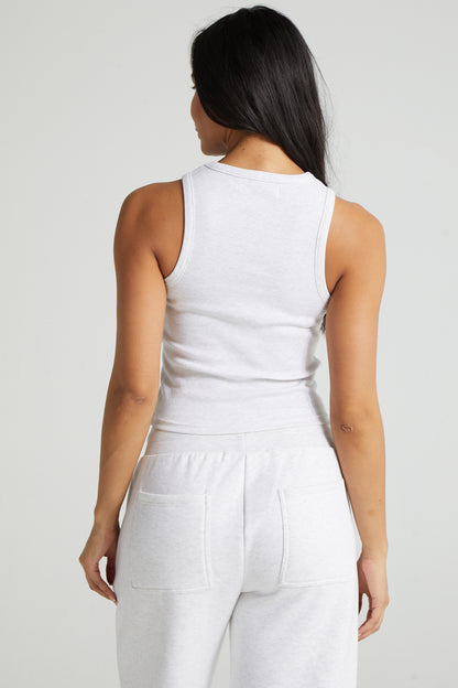 Slim Fit Cami - White Marl