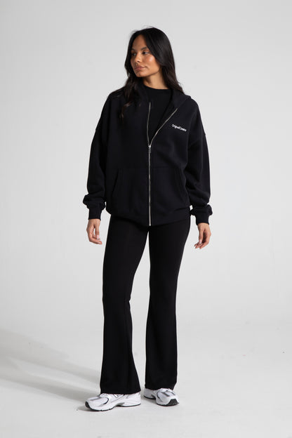 Comfort Zip Hoodie - Jet Black