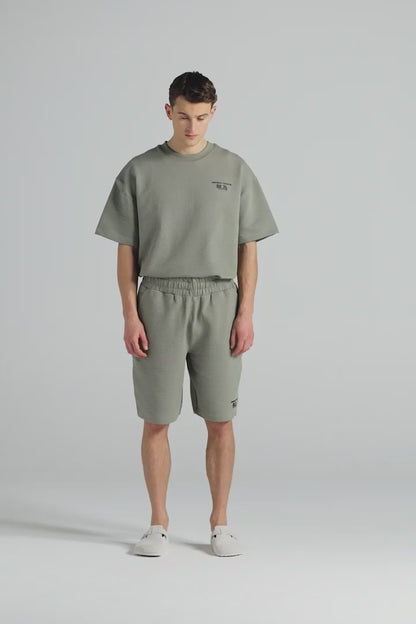 Slouchy Basketball Shorts - Slate Green