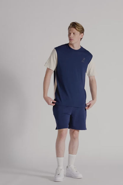 Colour Block T-shirt - Midnight Blue
