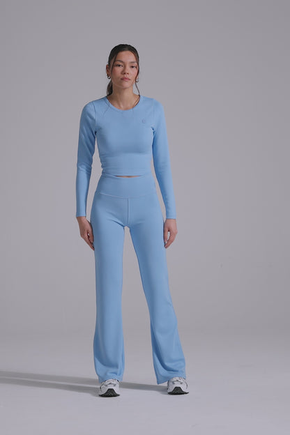 Contour Flared Leggings- Periwinkle