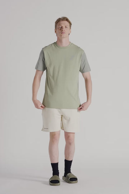 Colour Block T-shirt - Laurel Green