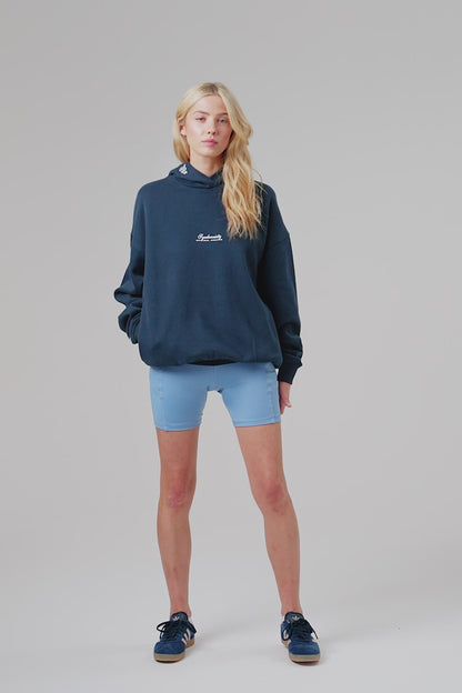 Flower Hoodie - Midnight Blue