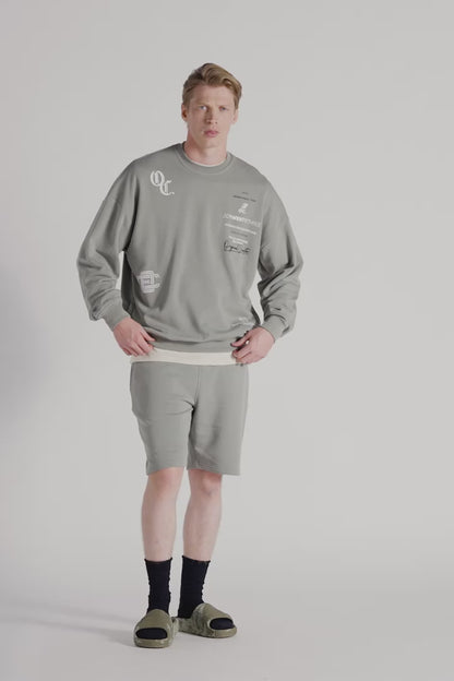 Health Club Sweatshirt - Mineral Green