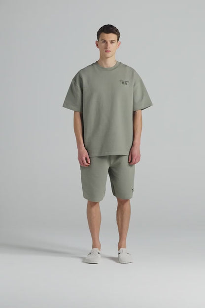 Slouchy Travel T-Shirt - Slate Green