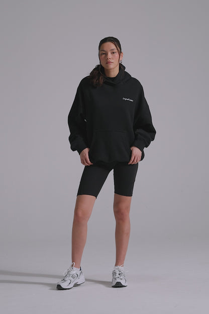 Slouchy Hoodie - Jet Black