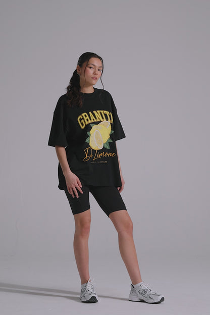 Lemon Granita T-shirt - Jet Black