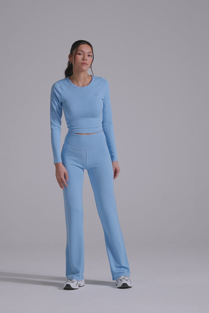 Contour Crop Top- Periwinkle