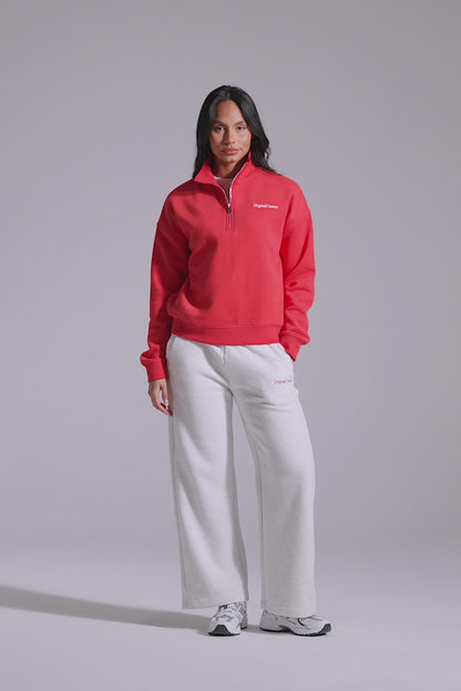Classic Half Zip - Poppy Red