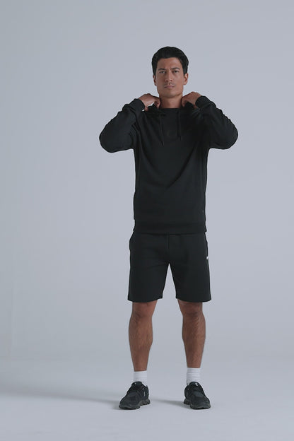 Sports Hoodie - Jet Black
