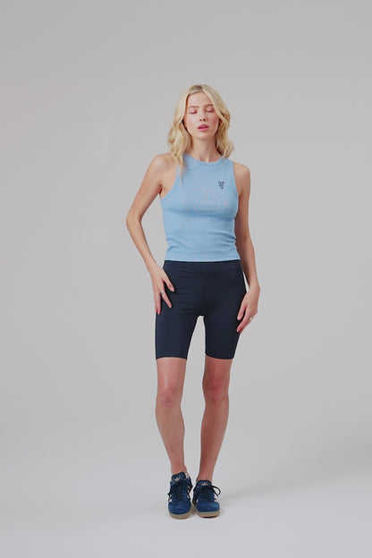Flower Tank Top - Periwinkle