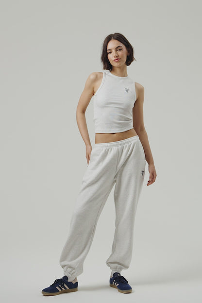 Flower Tank Top - White Marl