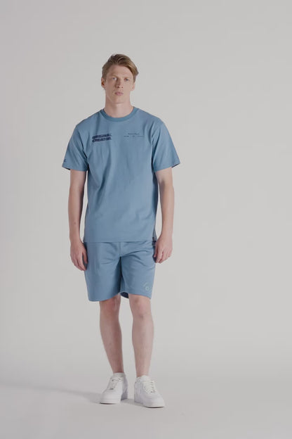 Progress T-shirt - Cerulean Blue