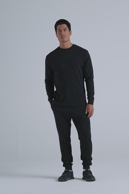 Essential Track Long Sleeve T-shirt - Jet Black