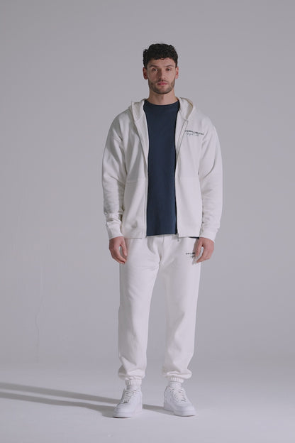 Original Zip Hoodie - Paper White
