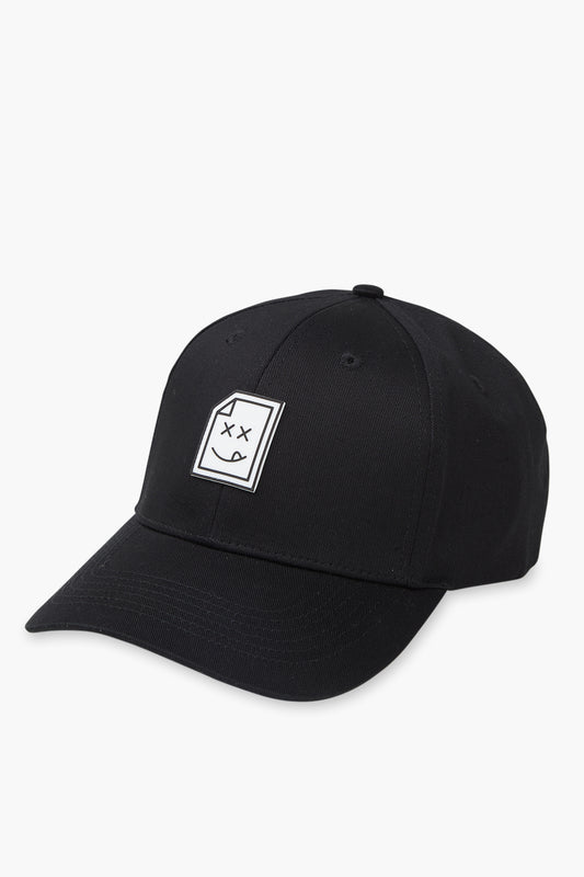 Smiley_404 Cap - Jet Black