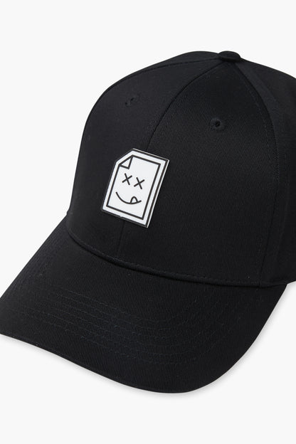 Smiley_404 Cap - Jet Black