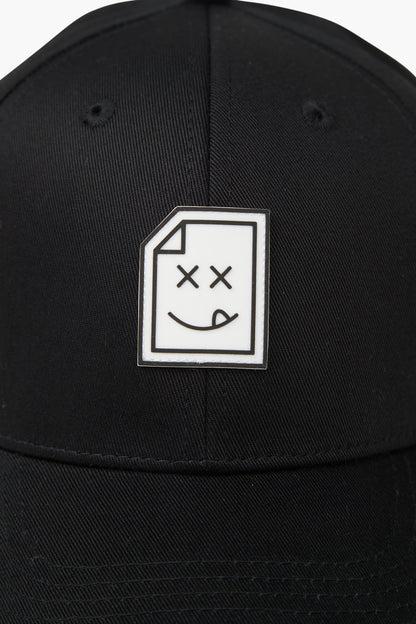 Smiley_404 Cap - Jet Black